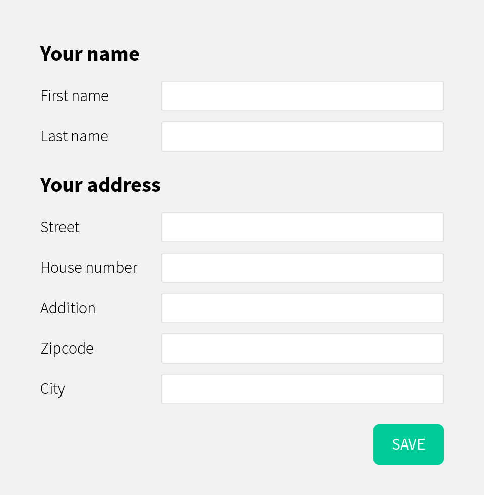 Example Crispy forms Fieldset